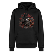 Männer Premium Hoodie Lespause – Roter Panda - Schwarz