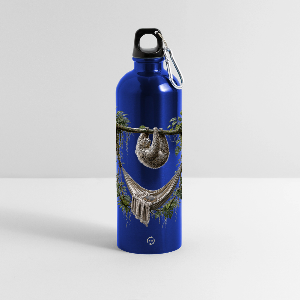 Panorama Trinkflasche mit Karabiner 750 ml - Königsblau
