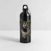 Panorama Trinkflasche mit Karabiner 750 ml - Schwarz