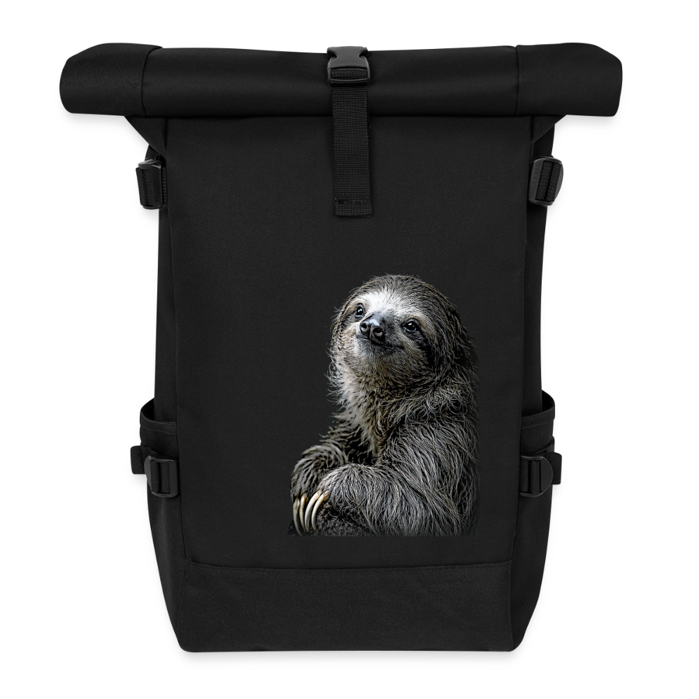 Rolltop Rucksack - Schwarz