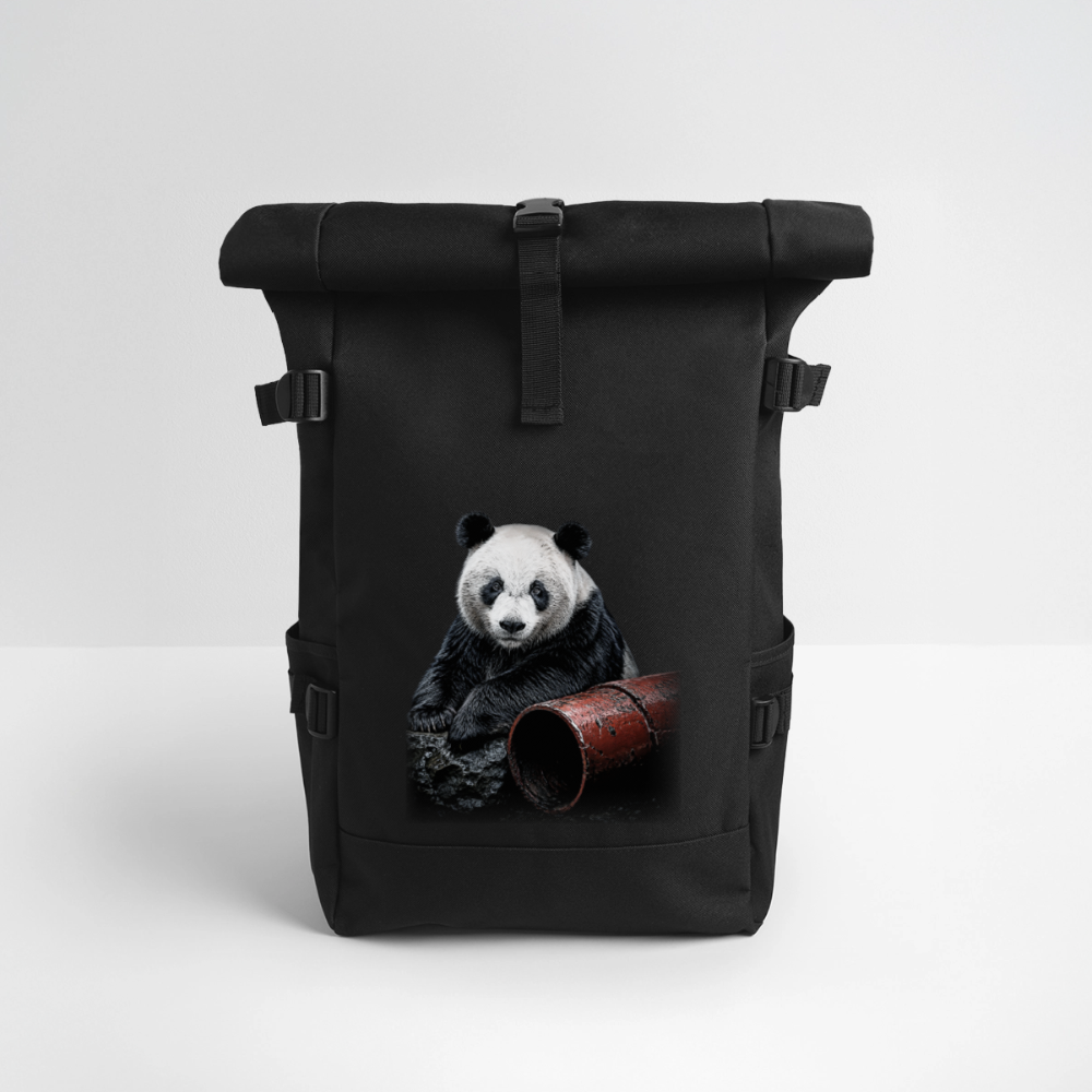 Rolltop Rucksack - Schwarz