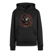 Frauen Premium Hoodie Lesepause – Roter Panda - Schwarz