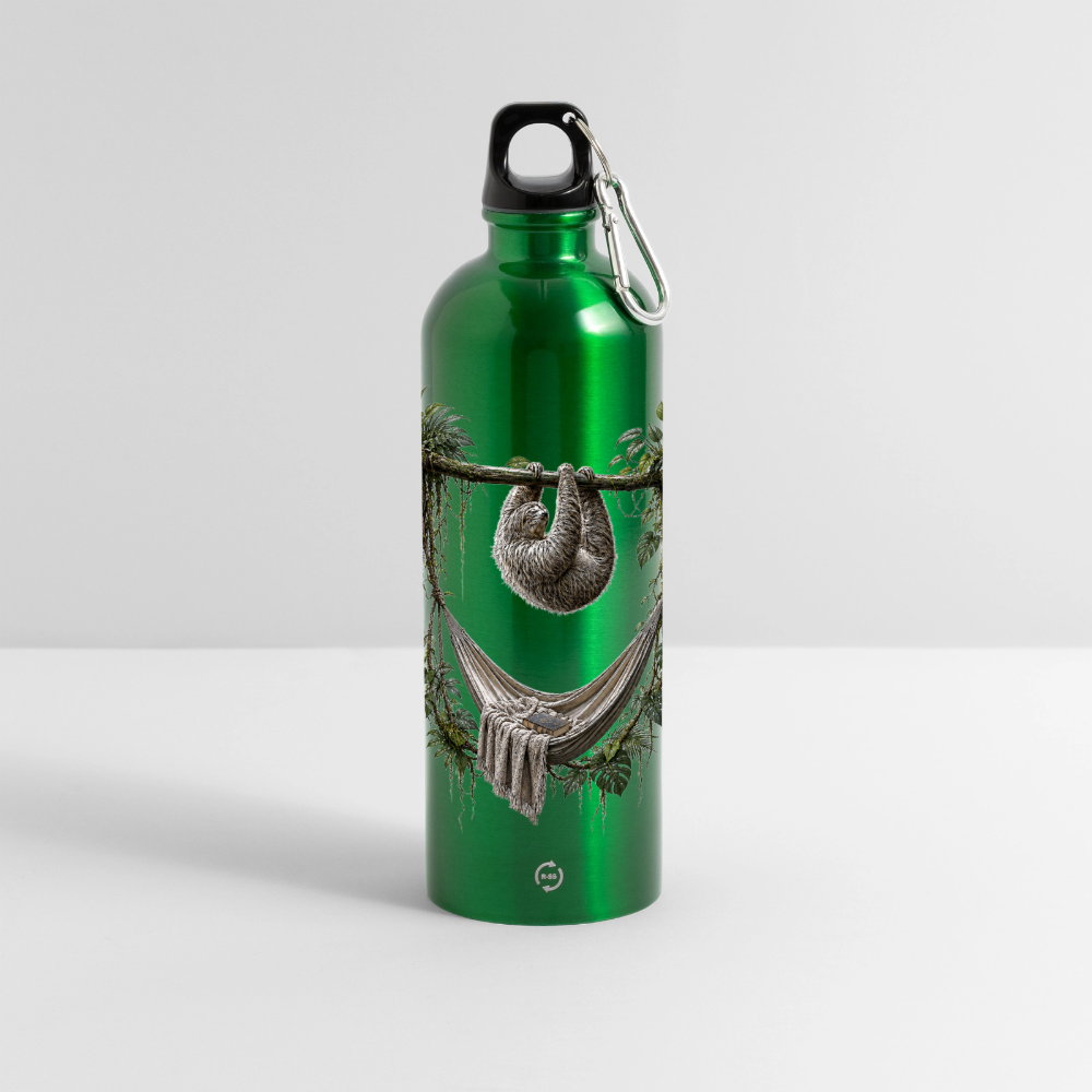 Panorama Trinkflasche mit Karabiner 750 ml - Kelly Green