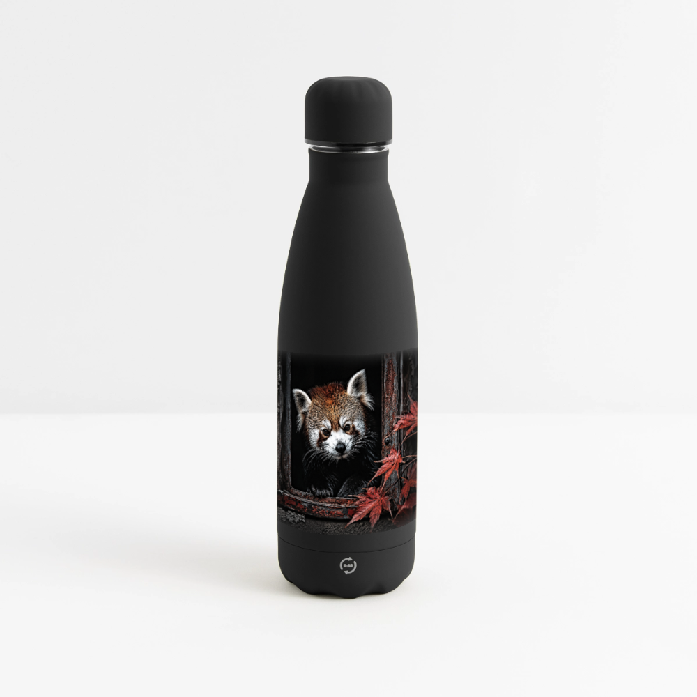 Matte Panorama Isolierflasche 500 ml - Schwarz