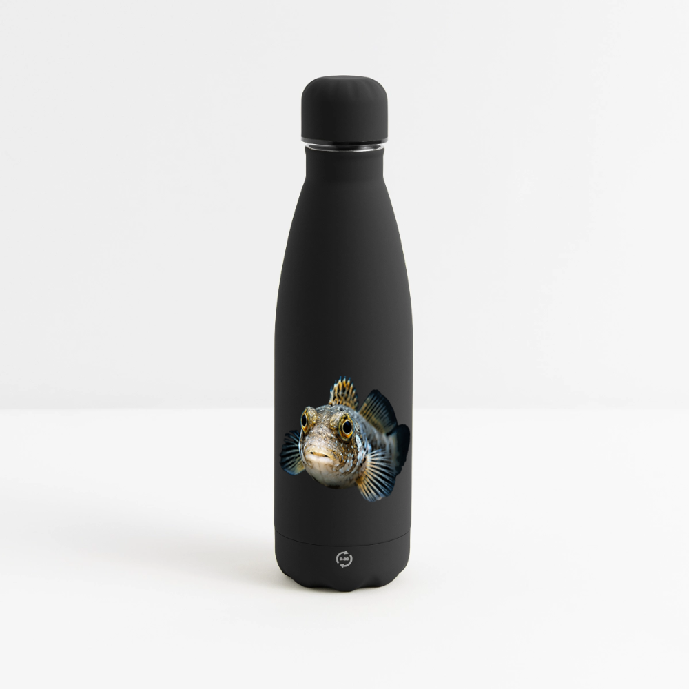 Matte Panorama Isolierflasche 500 ml - Schwarz