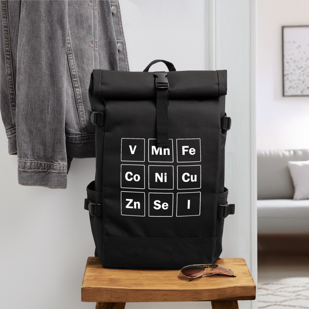 Rolltop Rucksack - Schwarz