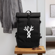 Roll Top Backpack - black
