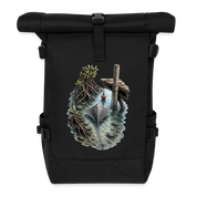 Rolltop Rucksack - Schwarz