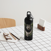 Panorama Trinkflasche mit Karabiner 750 ml - Schwarz
