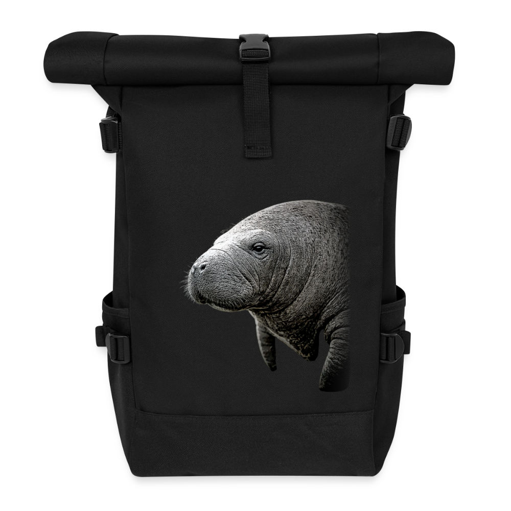 Rolltop Rucksack - Schwarz
