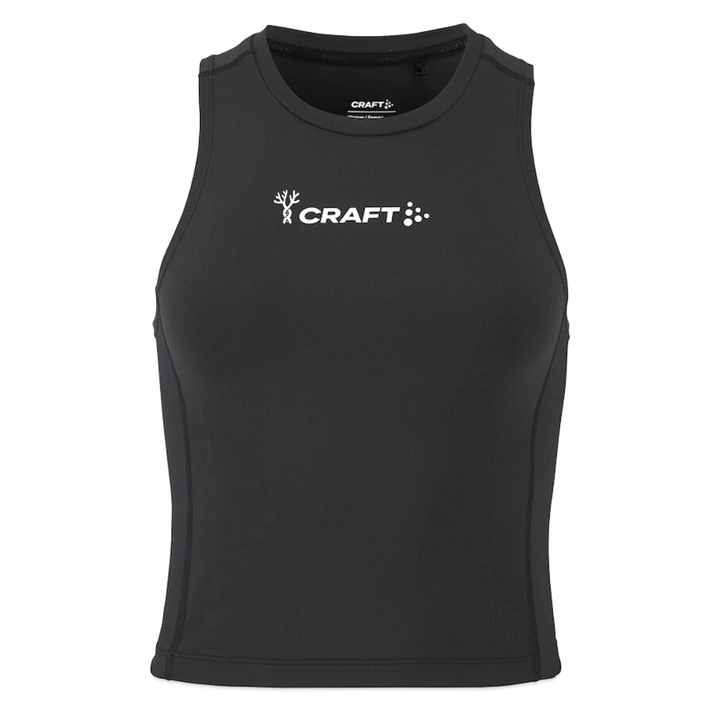 CRAFT Rush 2.0 Frauen Crop Singlet Coral DNA - Schwarz