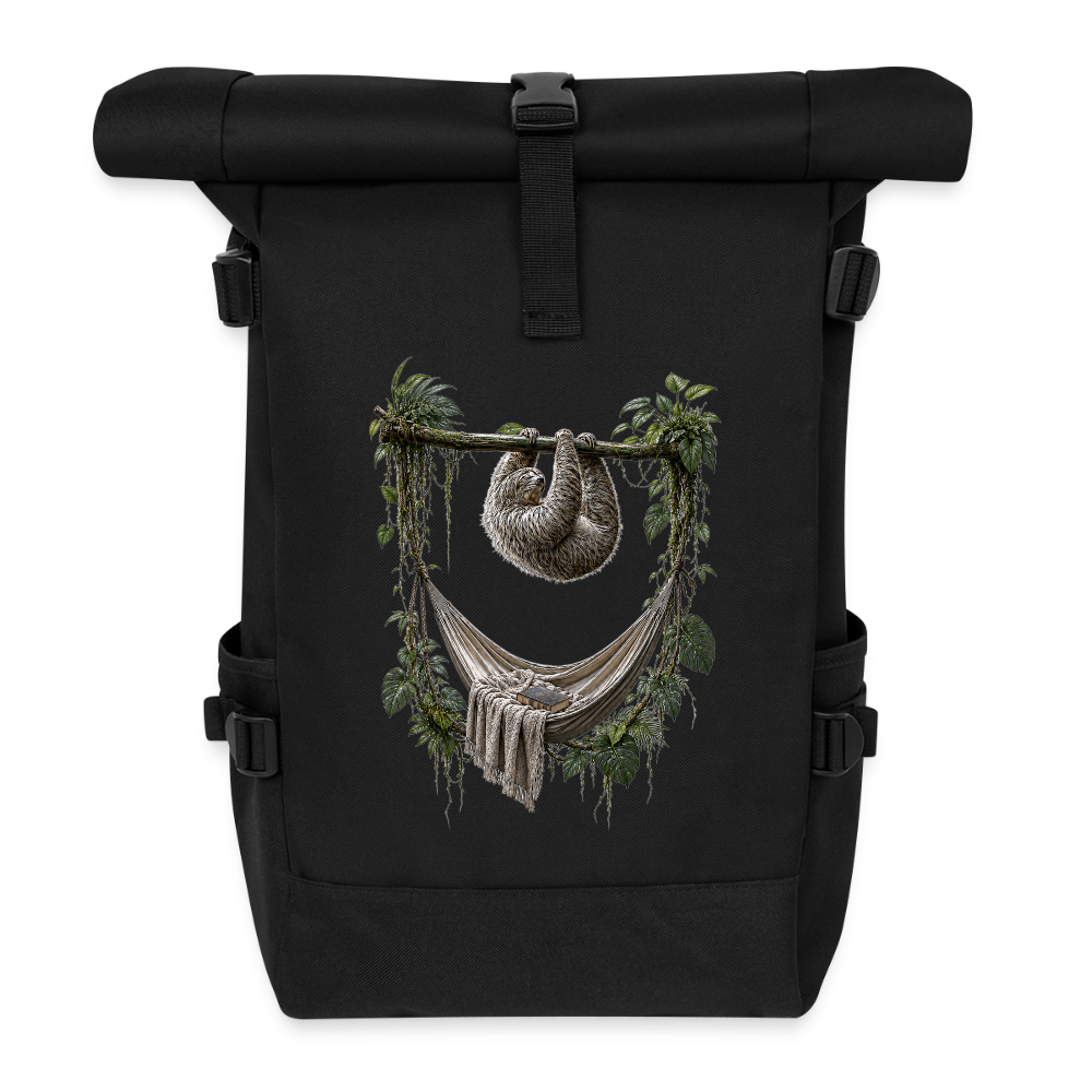 Rolltop Rucksack - Schwarz
