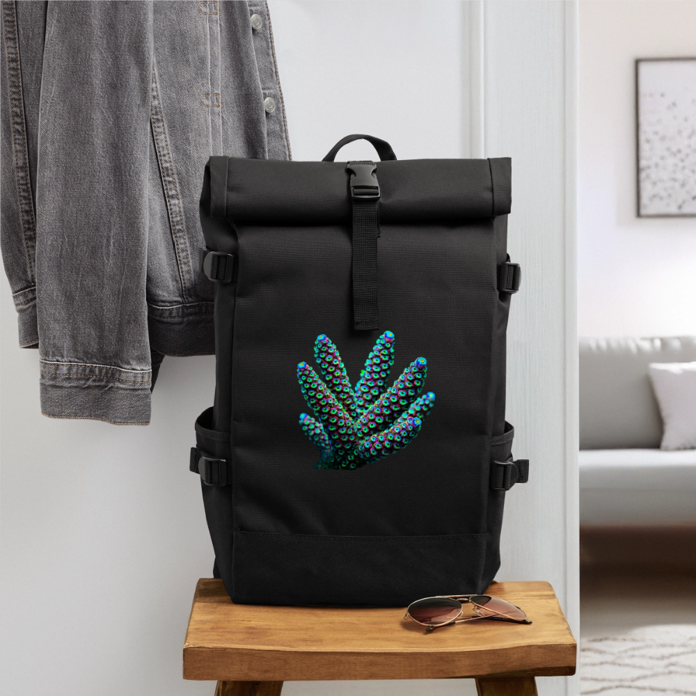 Rolltop Rucksack - Schwarz