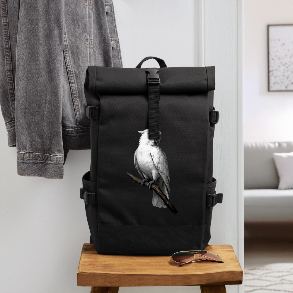 Rolltop Rucksack - Schwarz