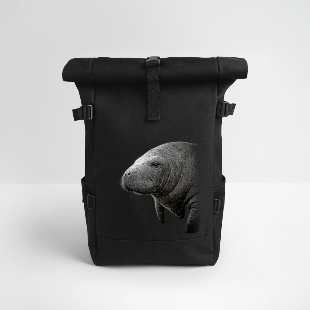 Rolltop Rucksack - Schwarz