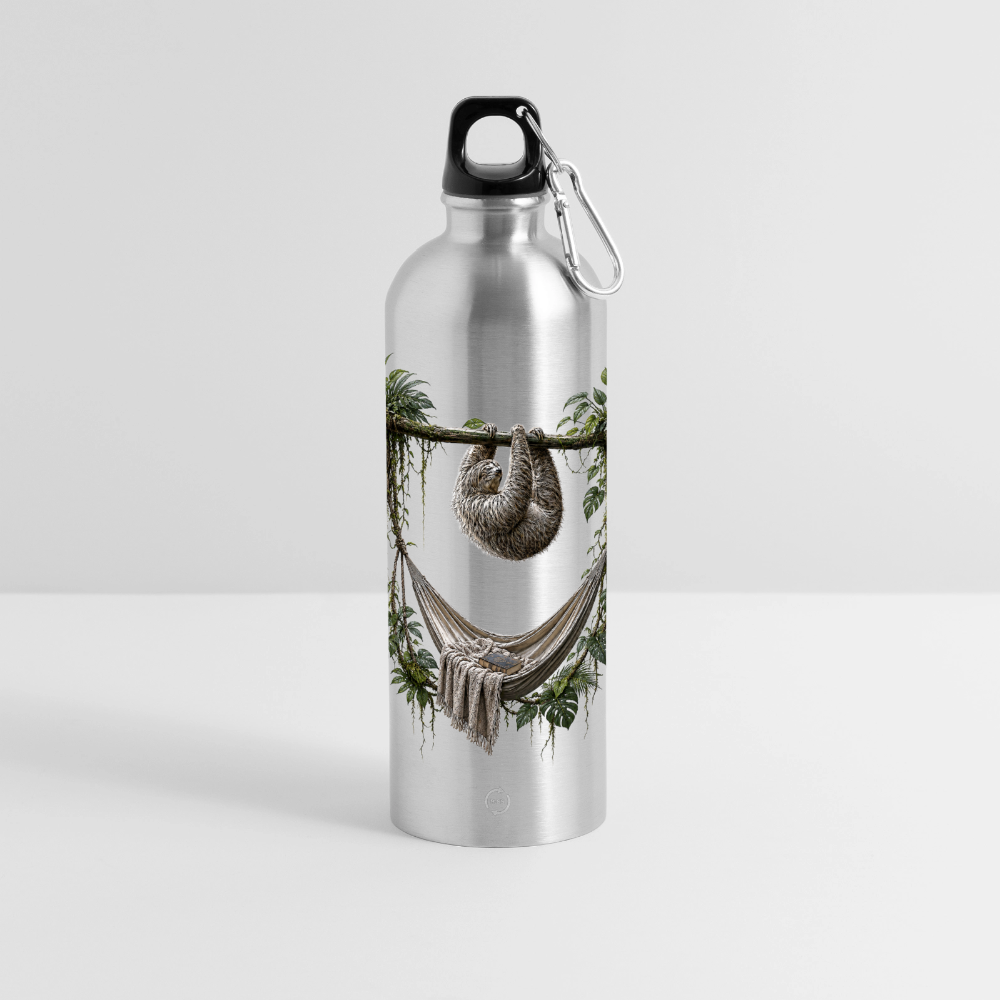 Panorama Trinkflasche mit Karabiner 750 ml - Lightsilver