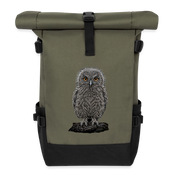 Rolltop Rucksack - Olive/Schwarz