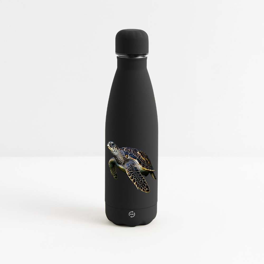 Matte Panorama Isolierflasche 500 ml - Schwarz