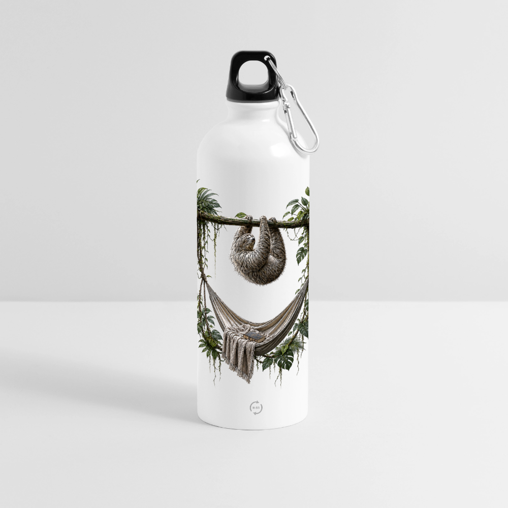 Panorama Trinkflasche mit Karabiner 750 ml - Weiß