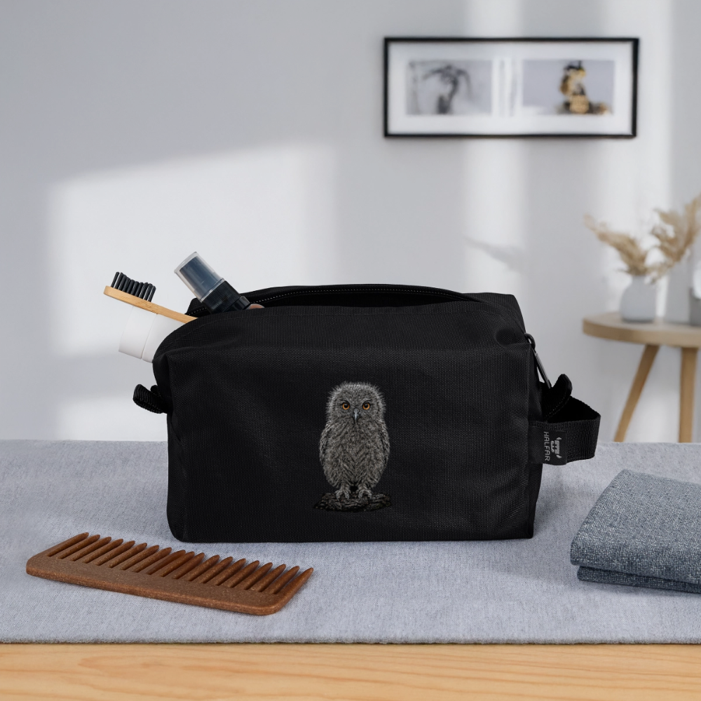 Recycelte Kulturtasche - Schwarz