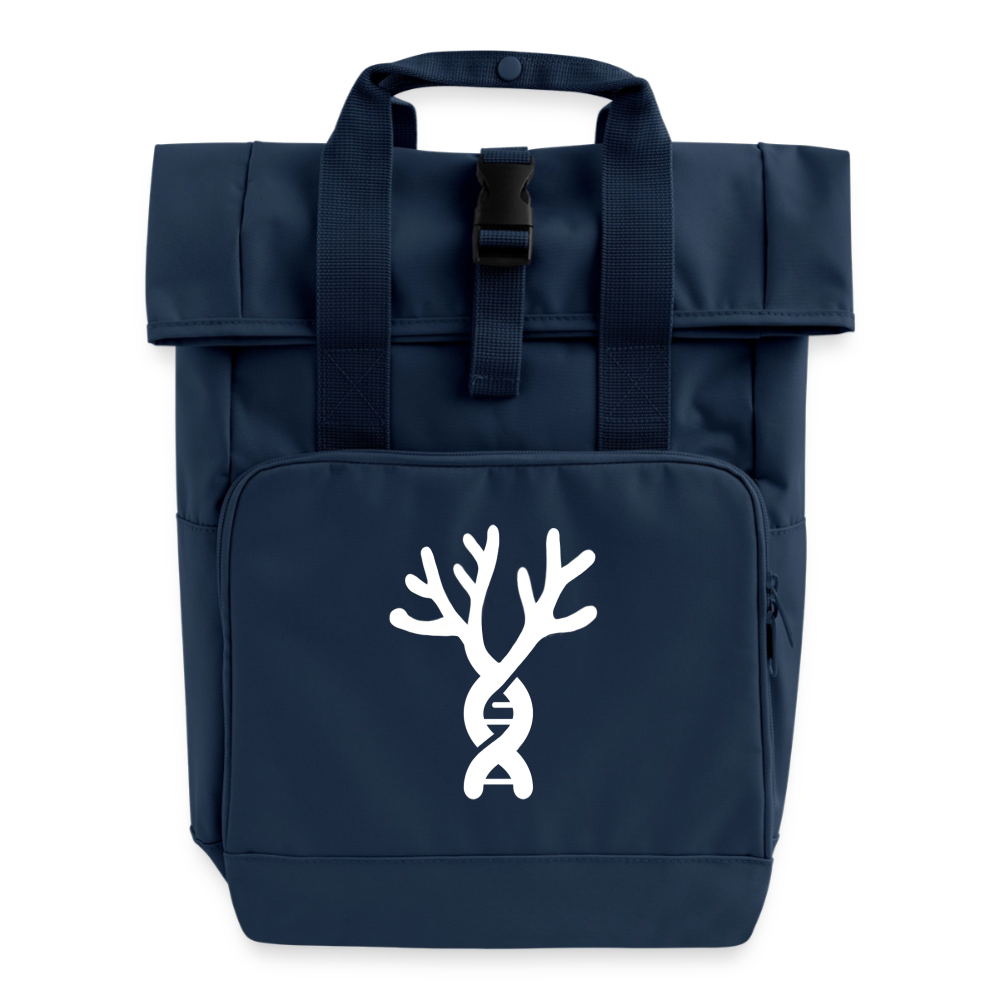 Rolltop Rucksack mit zwei Griffen - Navy