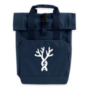 Rolltop Rucksack mit zwei Griffen - Navy