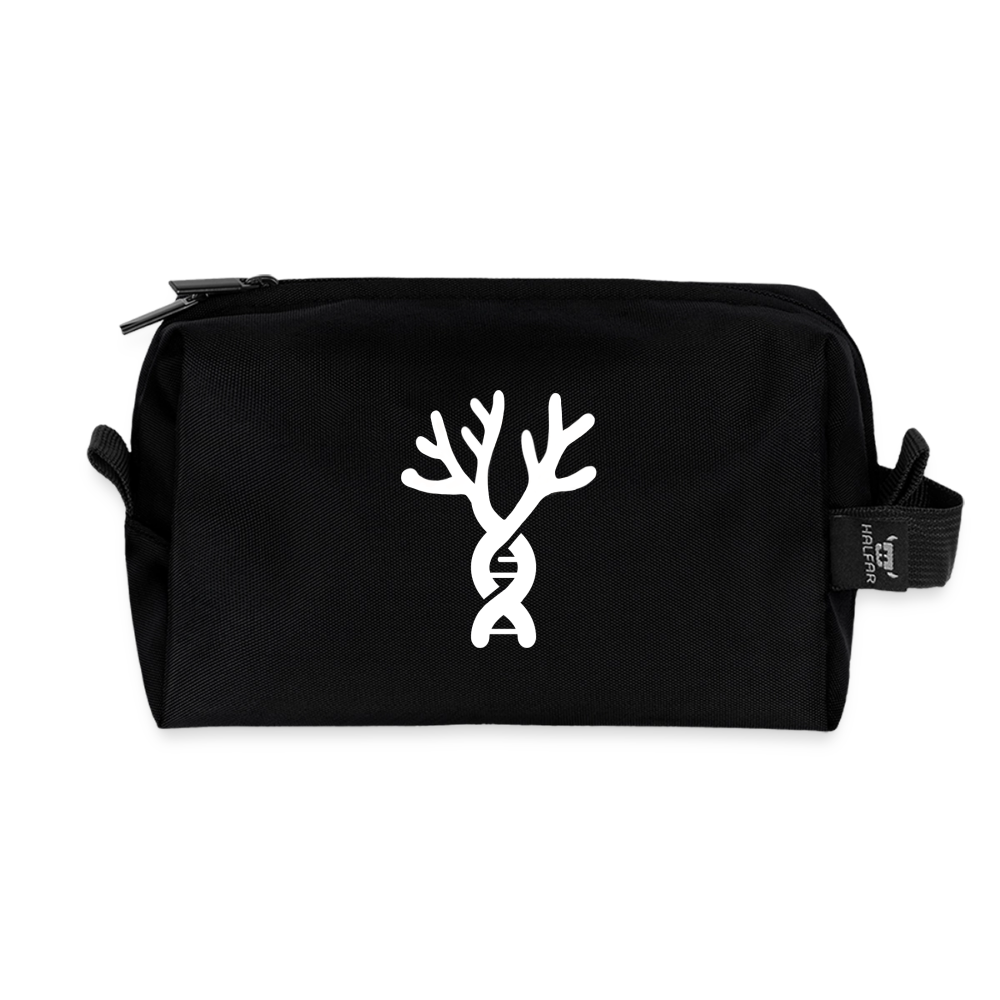 Recycled Toiletry Zip Bag - black