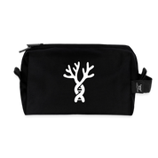 Recycled Toiletry Zip Bag - black