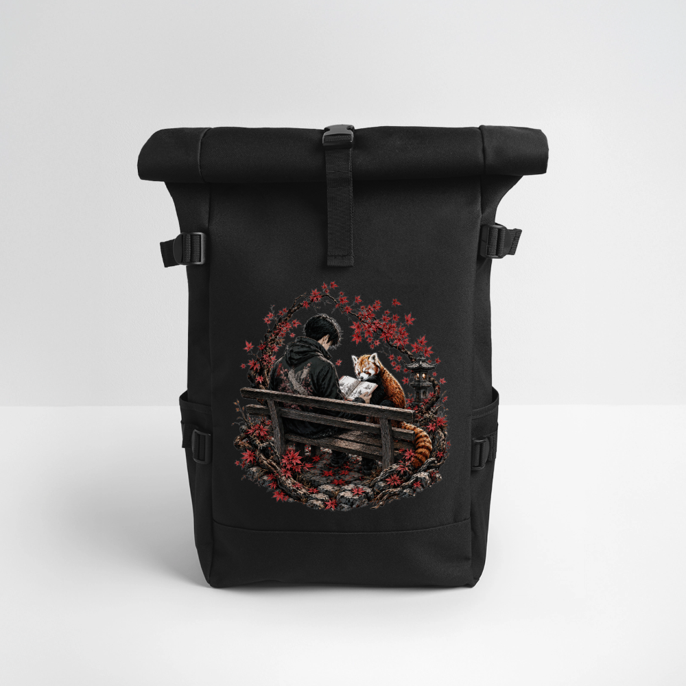 Rolltop Rucksack - Schwarz