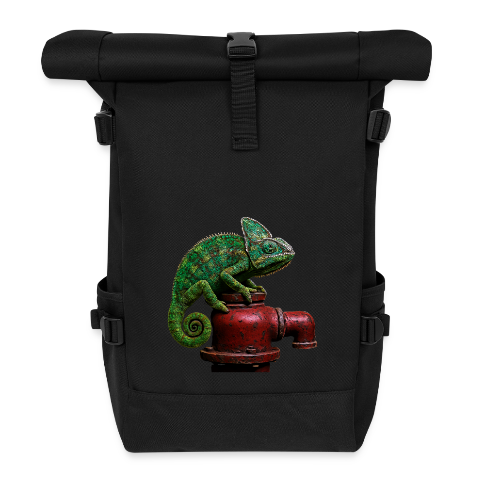 Rolltop Rucksack - Schwarz