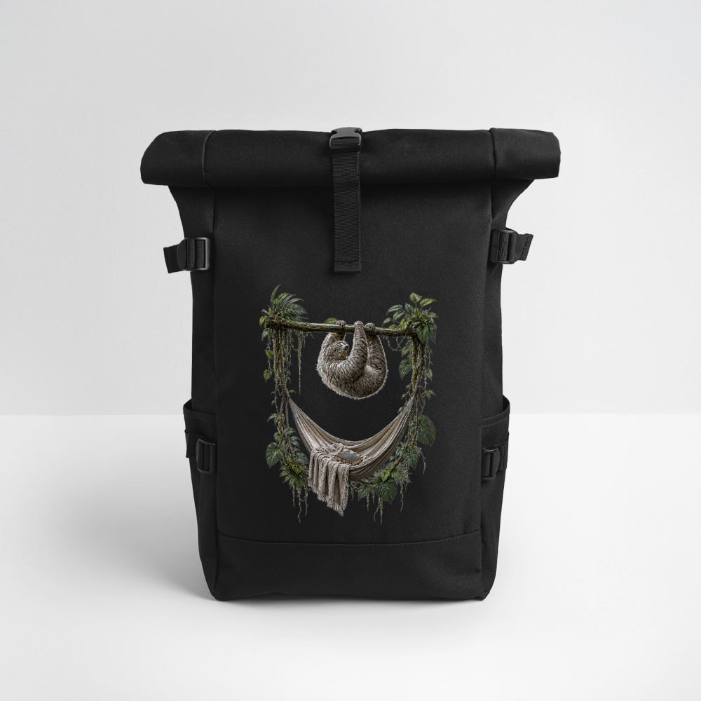 Rolltop Rucksack - Schwarz