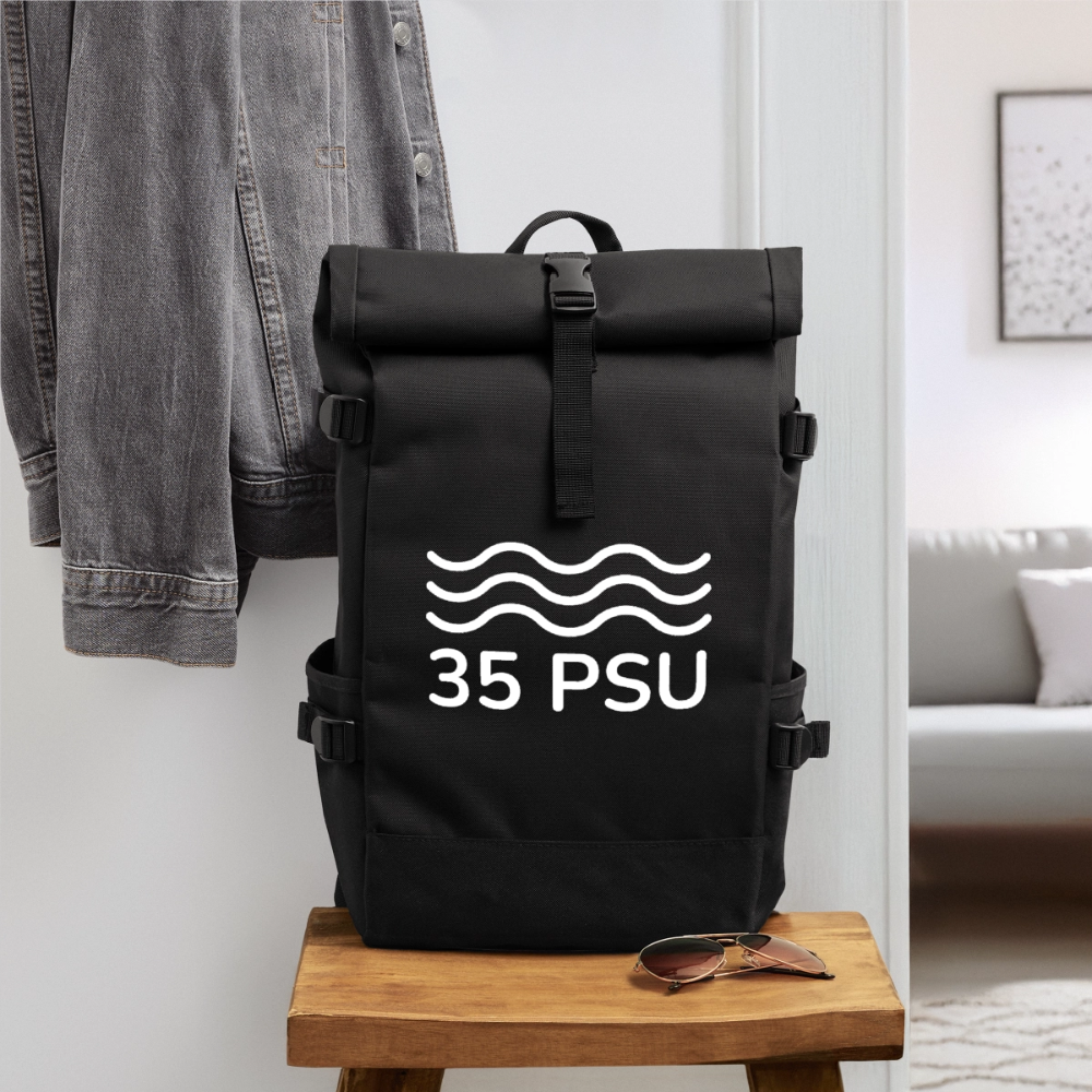 Rolltop Rucksack - Schwarz