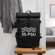 Rolltop Rucksack - Schwarz