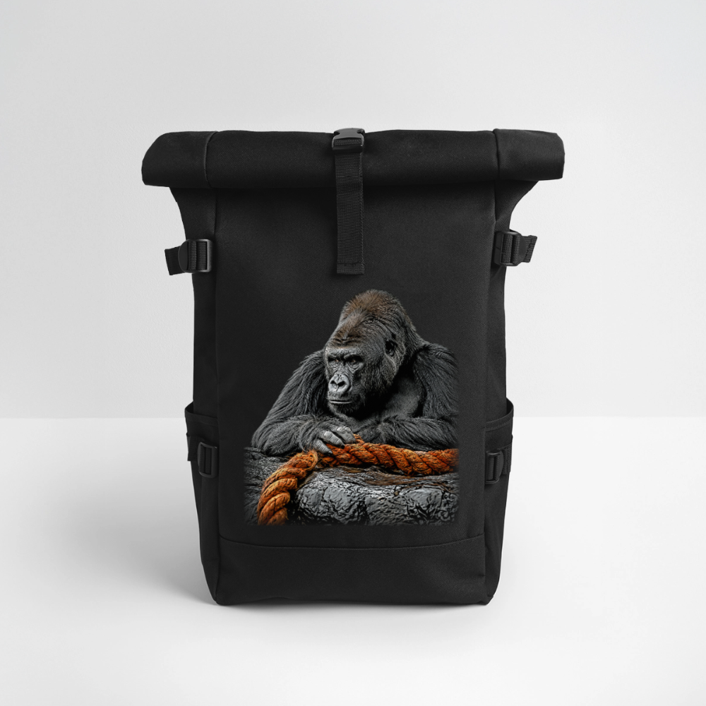 Rolltop Rucksack - Schwarz