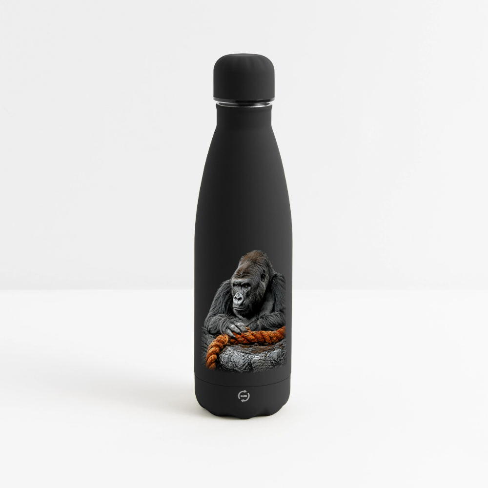 Matte Isolierflasche Gorilla - Schwarz