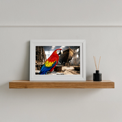Gerahmtes Poster (37 × 27 cm) - Weiß