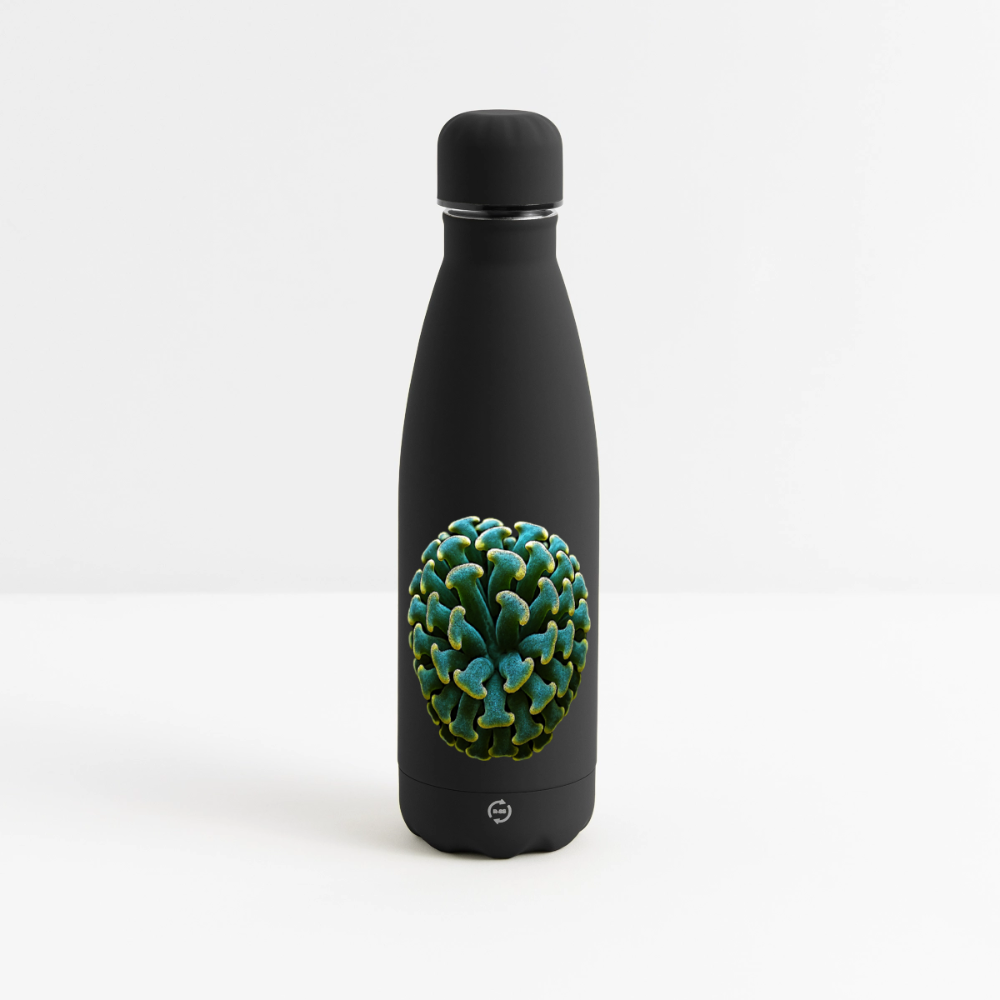 Matte Panorama Isolierflasche 500 ml - Schwarz