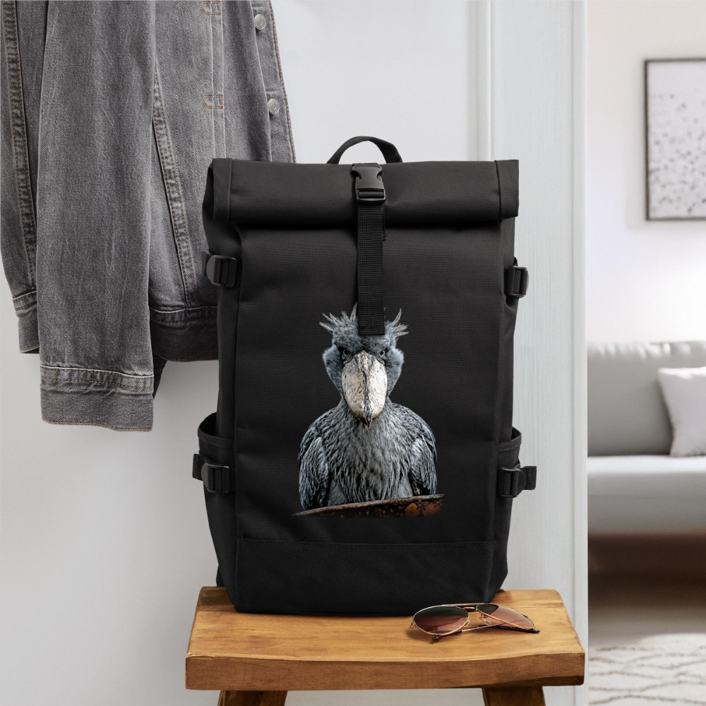 Rolltop Rucksack - Schwarz