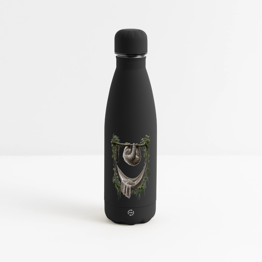 Matte Panorama Isolierflasche 500 ml - Schwarz