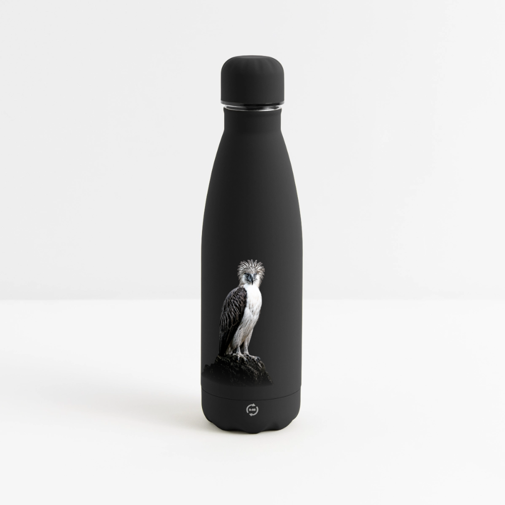 Matte Panorama Isolierflasche 500 ml - Schwarz