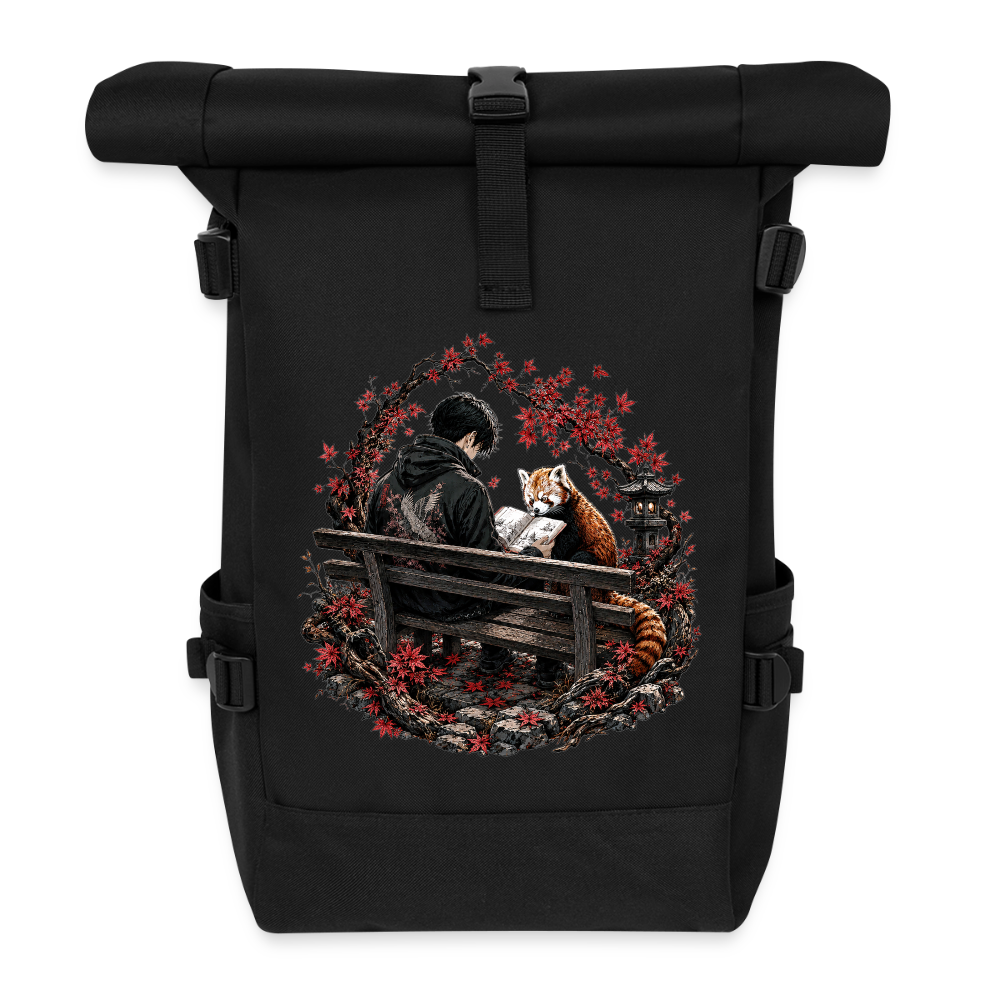 Rolltop Rucksack - Schwarz