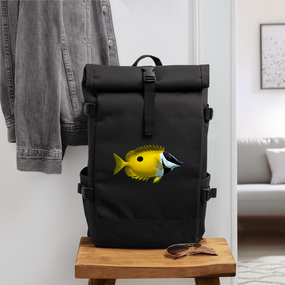 Rolltop Rucksack - Schwarz