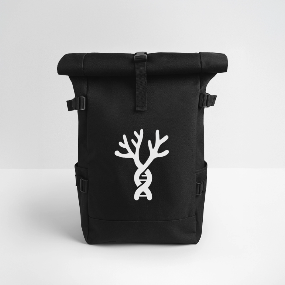 Roll Top Backpack - black