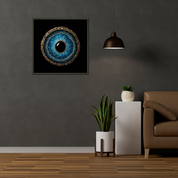 Bild aus Premium-Papier in Metall-Rahmen, Motiv: Mineral Eye