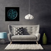 Bild aus Premium-Papier in Metall-Rahmen, Motiv: Luminous Petri