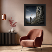 Leinwand gerahmt, Motiv Felsenwächter