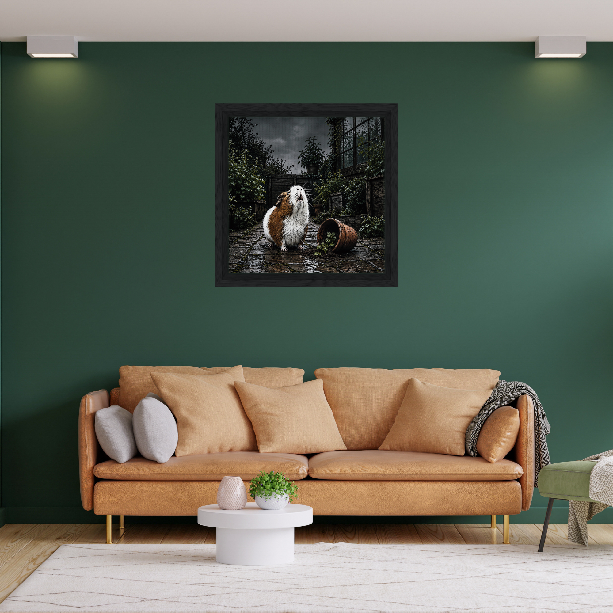 Leinwand gerahmt, Design Meerschweinchen
