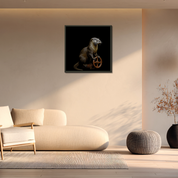 Bild aus Premium-Papier in Metall-Rahmen, Motiv: Otter