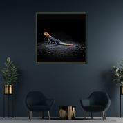 Leinwand gerahmt, Design Rotkopfagame