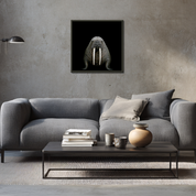 Bild aus Premium-Papier in Metall-Rahmen, Motiv: Walross